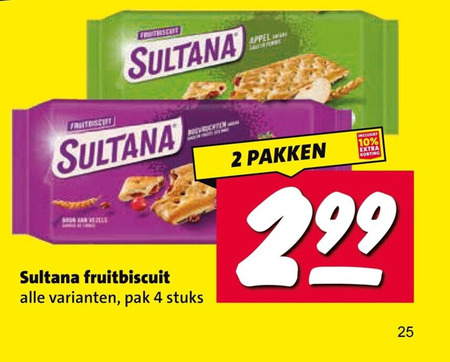 Sultana   fruitbiscuit folder aanbieding bij  Nettorama - details