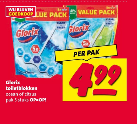 Glorix   toiletblok folder aanbieding bij  Nettorama - details