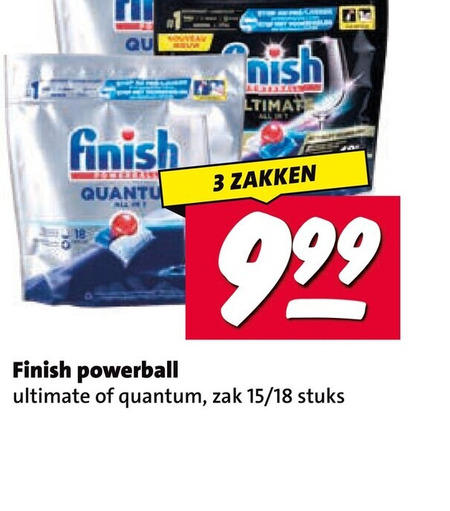 Finish   vaatwasmiddel folder aanbieding bij  Nettorama - details