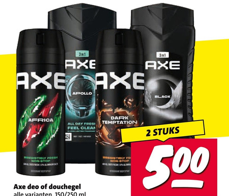 Axe   douchegel, deodorant folder aanbieding bij  Nettorama - details