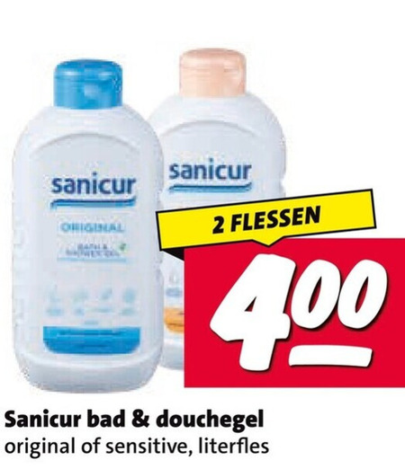 Sanicur   douchegel folder aanbieding bij  Nettorama - details