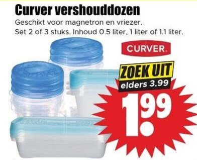 Curver   vershouddoos folder aanbieding bij  Dirk - details