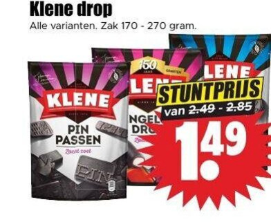 klene drop 150 zak passen le dongel folder aanbieding bij Dirk Klene drop folder aanbieding bij Dirk - details