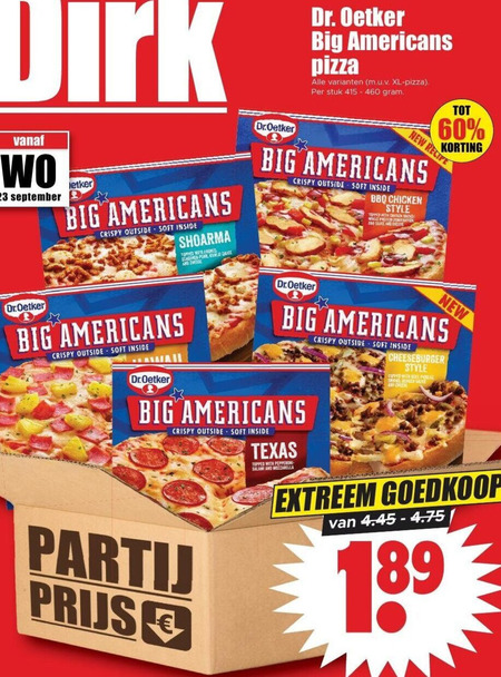 Dr Oetker   diepvriespizza folder aanbieding bij  Dirk - details
