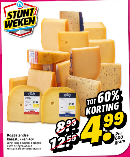 koggelandse kaas 60 100 600 weken jong lan goudse belegen pet be kaasstukken 48 oud geit bio pc 4 99 folder aanbieding bij Hoogvliet Koggelandse kaas folder aanbieding bij Hoogvliet - details