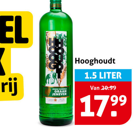 hooghoudt jenever jonge dubbele graan liter folder aanbieding bij Hoogvliet Hooghoudt jenever folder aanbieding bij Hoogvliet - details