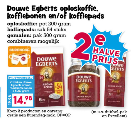 Douwe Egberts   koffiebonen, koffiepad folder aanbieding bij  Boons&nbsp;Markt - details