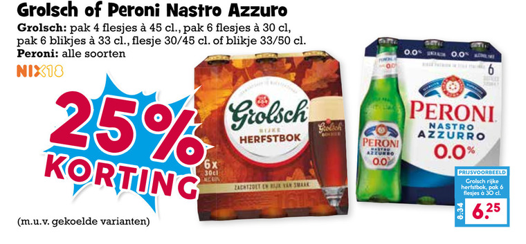 Grolsch   blikje bier folder aanbieding bij  Boons&nbsp;Markt - details