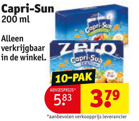 capri-sun fruitdrank 10 200 379 capri sun ml pak folder aanbieding bij Kruidvat Capri-Sun fruitdrank folder aanbieding bij Kruidvat - details