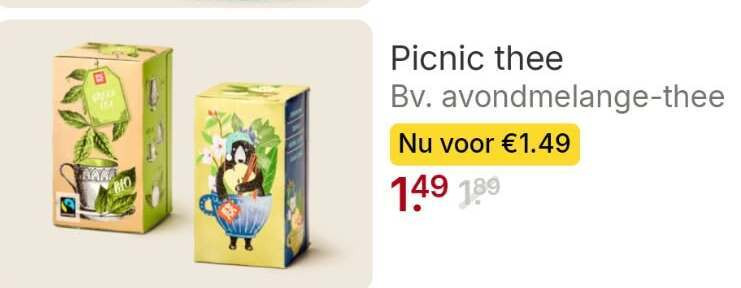 Picnic   thee folder aanbieding bij  Picnic - details