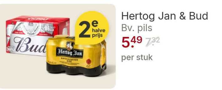 Hertog Jan   blikje bier folder aanbieding bij  Picnic - details
