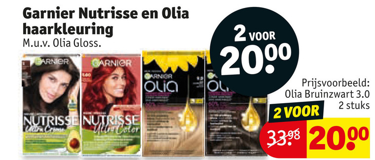 garnier olia nutrisse haarkleuring 2 gloss 200 all bruinzwart stuks folder aanbieding bij Kruidvat Garnier Nutrisse haarkleuring folder aanbieding bij Kruidvat - details