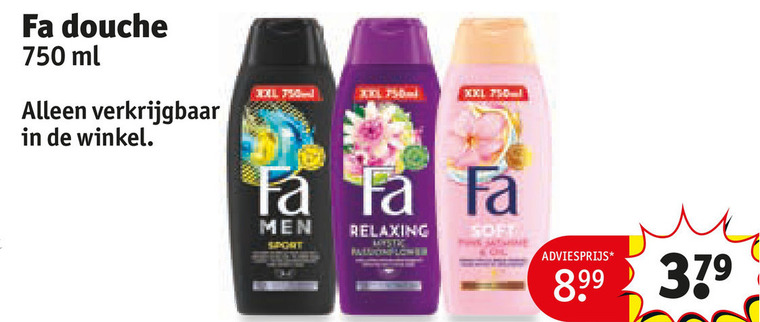 Fa   douchegel folder aanbieding bij  Kruidvat - details