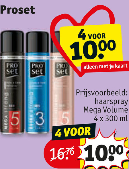 ProSet   hairspray folder aanbieding bij  Kruidvat - details