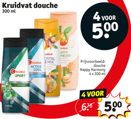 kruidvat huismerk douchegel 4 300 500 douche ml men sport dental sense active cool happy harmony folder aanbieding bij Kruidvat Kruidvat Huismerk douchegel folder aanbieding bij Kruidvat - details