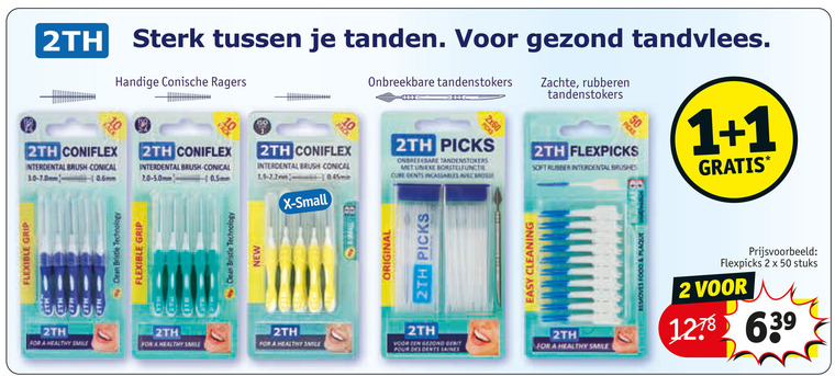    tandenstokers, interdentale ragers folder aanbieding bij  Kruidvat - details