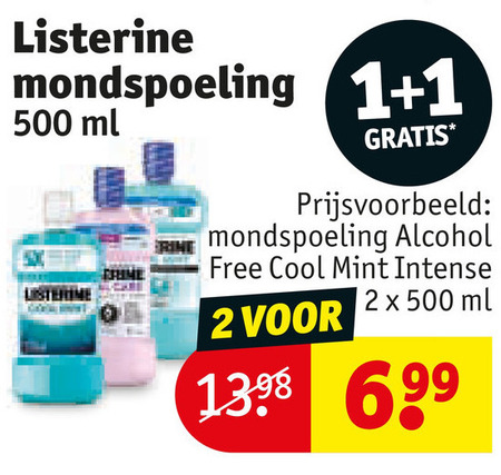 Listerine   mondwater folder aanbieding bij  Kruidvat - details