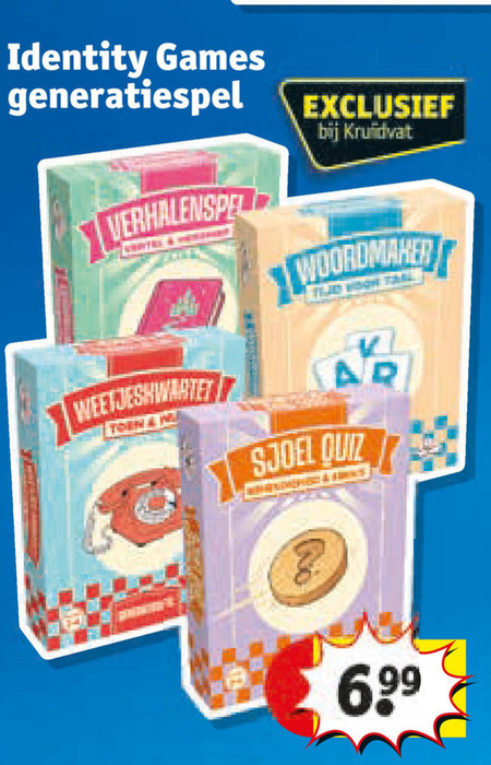 Identity Games   kaartspelletje folder aanbieding bij  Kruidvat - details