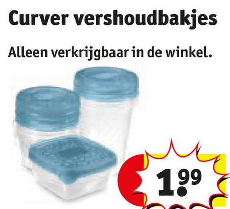 curver vershouddozen vershoudbakjes folder aanbieding bij Kruidvat Curver vershouddoos folder aanbieding bij Kruidvat - details
