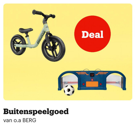 buitenspeelgoed berg deal folder aanbieding bij Bol.com
