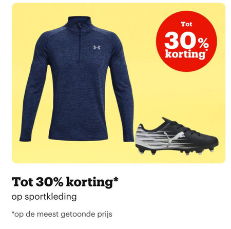 sportkleding 30 folder aanbieding bij Bol.com