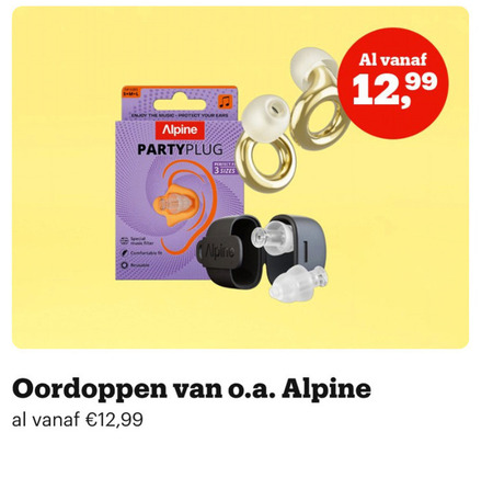 Alpine   oordopje folder aanbieding bij  Bol.com - details