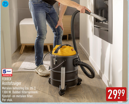 hogedrukreiniger 1 5 20 jaar ferrex metalen behuizing ca. dubbel filtersysteem filter stuk folder aanbieding bij Aldi