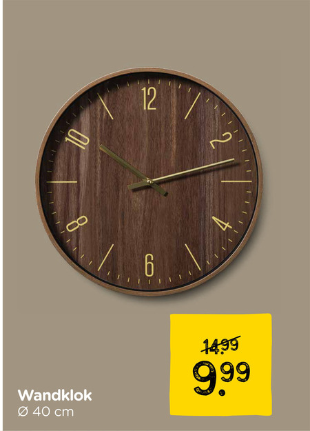 wandklokken 6 10 12 40 wandklok cm folder aanbieding bij Xenos