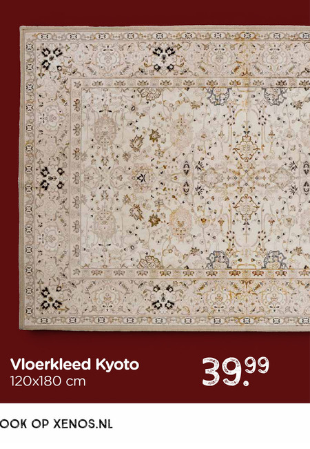 vloerkleed 3 kyoto cm folder aanbieding bij Xenos