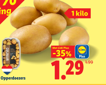 aardappelen 1 kilo culinair folder aanbieding bij Lidl