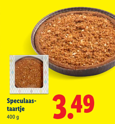 taart 400 speculaas taartje folder aanbieding bij Lidl