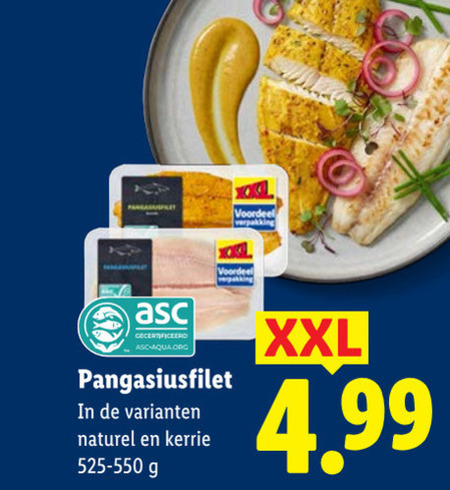 pangasius voordeel gecertificeerd asc-aqua.org pangasiusfilet naturel kerrie xxl folder aanbieding bij Lidl