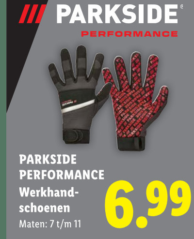 Parkside   werkhandschoenen folder aanbieding bij  Lidl - details