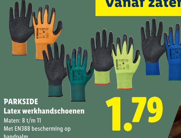 Parkside   werkhandschoenen folder aanbieding bij  Lidl - details