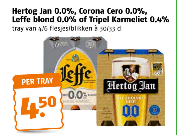 Leffe   alcoholvrij bier folder aanbieding bij  Poiesz - details