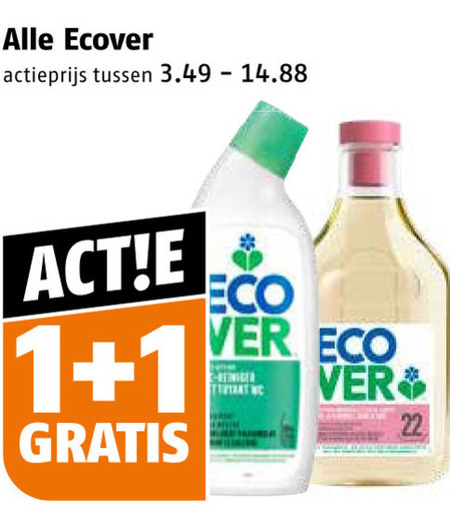 Ecover   wasmiddel folder aanbieding bij  Poiesz - details
