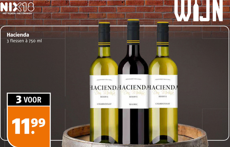 Hacienda   witte wijn, rode wijn folder aanbieding bij  Poiesz - details
