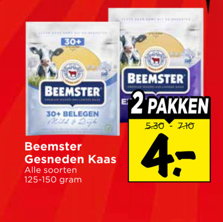 beemster kaasplakken 2 30 belegen gesneden kaas soorten pakken folder aanbieding bij Vomar Beemster kaasplakken folder aanbieding bij Vomar - details