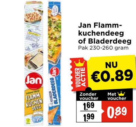 Jan   bladerdeeg folder aanbieding bij  Vomar - details