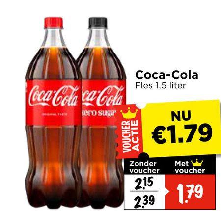 Coca-Cola   cola folder aanbieding bij  Vomar - details