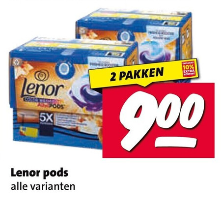 Lenor   wasmiddel folder aanbieding bij  Nettorama - details