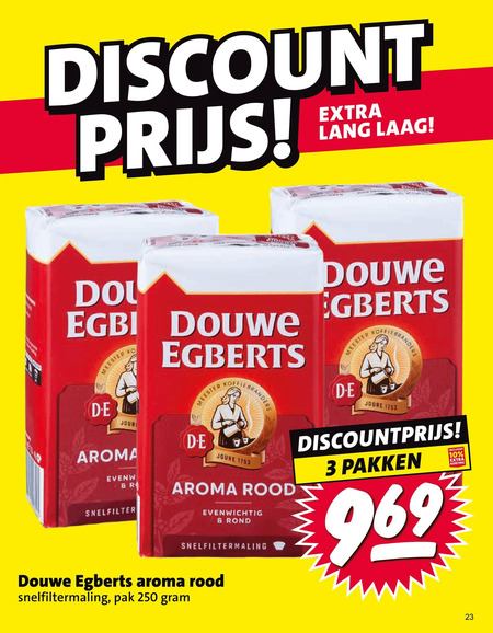 Douwe Egberts   koffie folder aanbieding bij  Nettorama - details