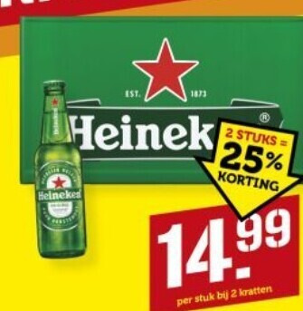 Heineken   krat bier folder aanbieding bij  Coop - details