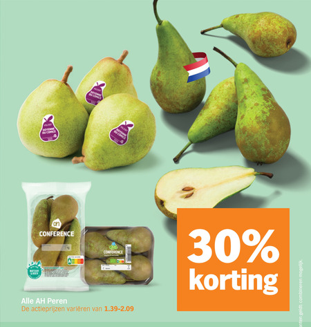 peren 30 comice du conference varieeren combineren folder aanbieding bij Albert Heijn