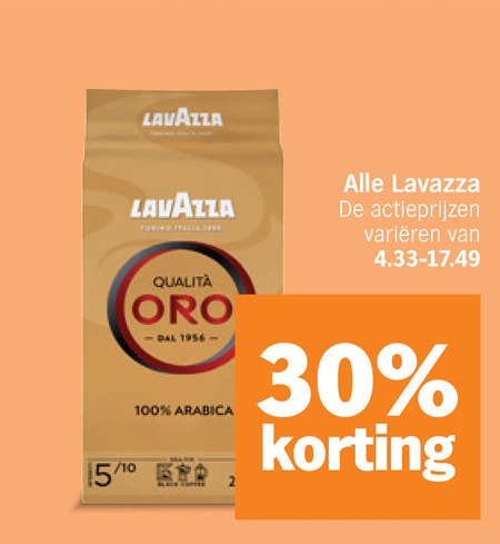 lavazza koffiebonen koffiecups koffie 2 10 15 30 100 italia varieeren qualita arabica folder aanbieding bij Albert Heijn Lavazza koffie, koffiebonen folder aanbieding bij Albert Heijn - details