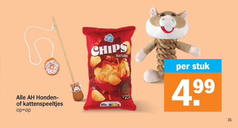 Albert Heijn Huismerk   kattenspeeltje folder aanbieding bij  Albert&nbsp;Heijn - details