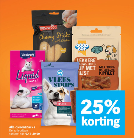 Vitakraft   kattensnacks, hondensnacks folder aanbieding bij  Albert&nbsp;Heijn - details