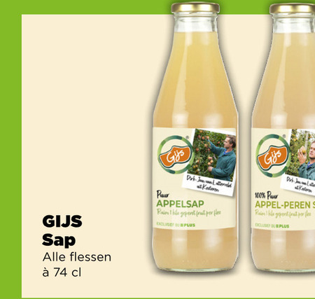 Gijs   appelsap folder aanbieding bij  Plus - details