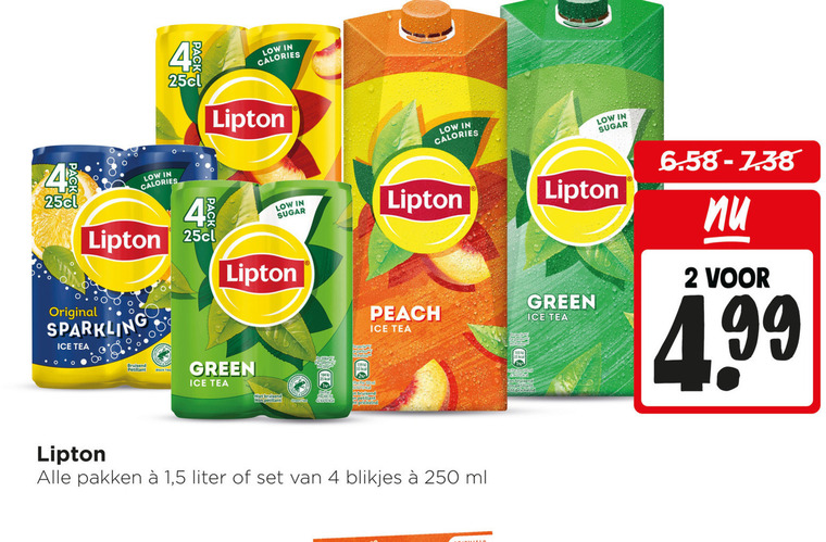 Lipton   ice tea folder aanbieding bij  Jumbo - details