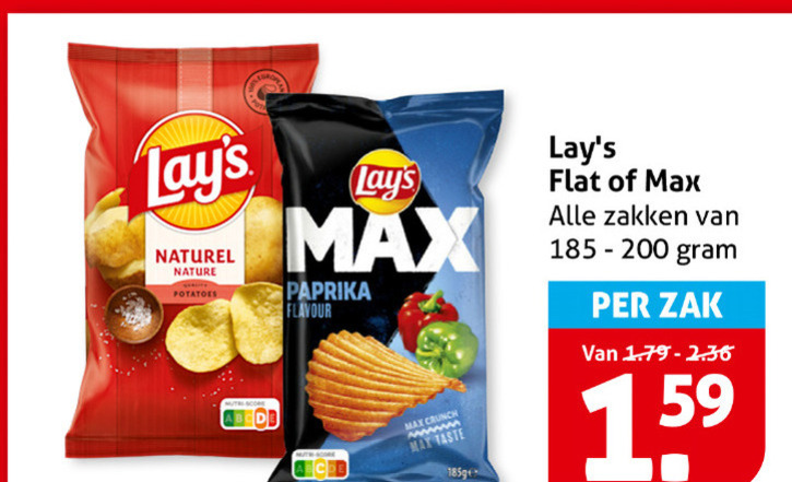 Lays   chips folder aanbieding bij  Hoogvliet - details